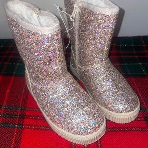 Glitter Boots- Toddler 10 - brand new